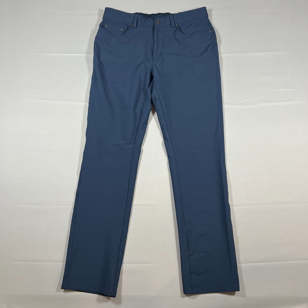 Greg Norman Performance Golf Pants Mens 32x32 Navy Stretch Mid Rise Straight Leg